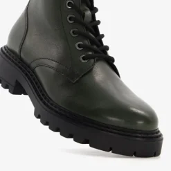 Harper Leren dames veterboots groen Sale