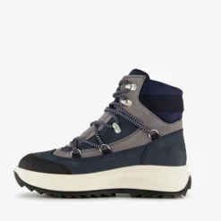 Be Mine Leren dames veterboots grijs blauw New