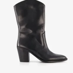 Harper Leren dames western laarsjes zwart