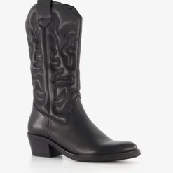 Harper Leren dames western laarzen zwart Sale