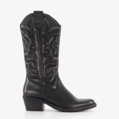 Harper Leren dames western laarzen zwart Sale