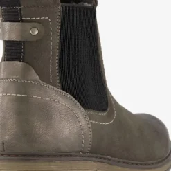 Blue Box Leren heren chelsea boots grijs Sale