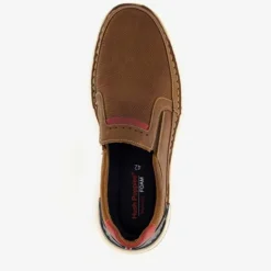 Hush Puppies Leren heren instappers cognac Sale