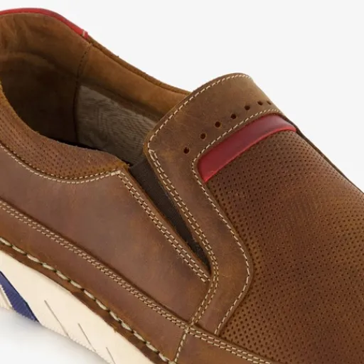 Hush Puppies Leren heren instappers cognac Sale