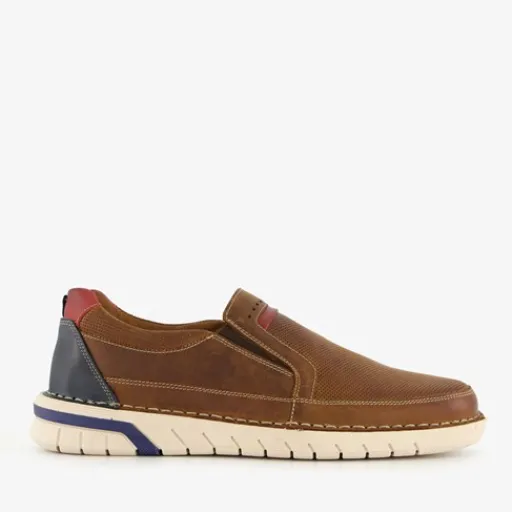 Hush Puppies Leren heren instappers cognac Sale