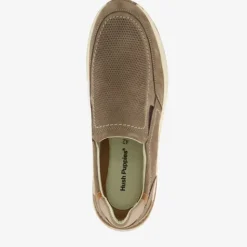 Hush Puppies Leren heren instappers grijs Discount