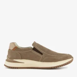 Hush Puppies Leren heren instappers grijs Discount