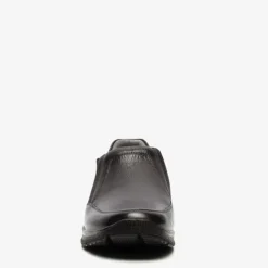 Hush Puppies Leren heren instappers zwart Outlet