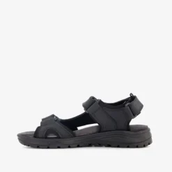 Hush Puppies Leren heren sandalen zwart Outlet