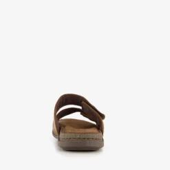 Van Beers Leren heren slippers cognac bruin Best