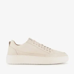 Van Beers Leren heren sneakers beige