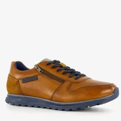 Bugatti Leren heren sneakers cognac bruin Hot