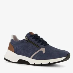 Hush Puppies Leren heren sneakers met rits New