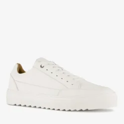 Van Beers Leren heren sneakers wit Sale