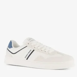 Tommy Hilfiger Leren heren sneakers wit blauw Hot