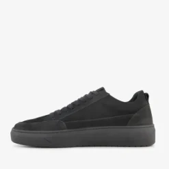 Van Beers Leren heren sneakers zwart Best