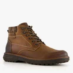 Hush Puppies Leren heren veterboots bruin New