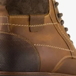 Hush Puppies Leren heren veterboots bruin New