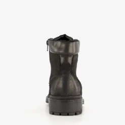 Van Beers Leren heren veterboots zwart Hot