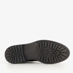 Van Beers Leren heren veterboots zwart Hot