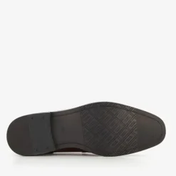 Van Beers Leren heren veterschoenen cognac