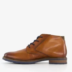 Bugatti Leren heren veterschoenen cognac bruin Sale