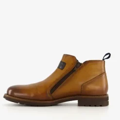 Bugatti Leren herenschoenen cognac bruin Clearance