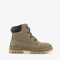 TwoDay Leren jongens boots taupe New