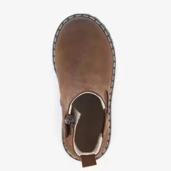 Stap Leren jongens Chelsea boots bruin Outlet