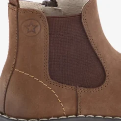 Stap Leren jongens Chelsea boots bruin Outlet