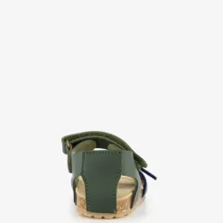 Braqeez Leren jongens sandalen blauw groen Hot