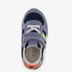 TwoDay Leren jongens sneakers blauw groen Clearance