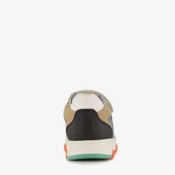 Braqeez Leren jongens sneakers blauw beige Best