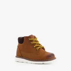 Groot Leren jongens veterboots cognac Discount