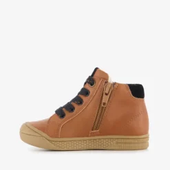 Stap Leren jongens veterboots cognac Sale