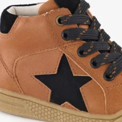 Stap Leren jongens veterboots cognac Sale