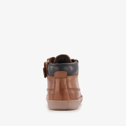 Groot Leren jongens veterschoenen cognac Discount