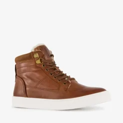 Groot Leren jongens veterschoenen bruin Outlet