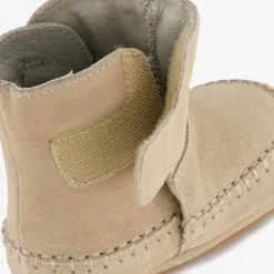 Groot Leren meisjes babyschoenen beige Online