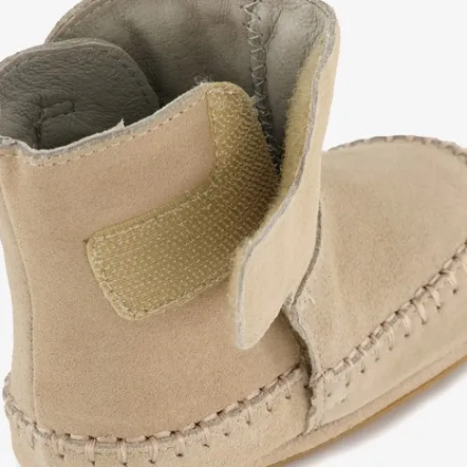 Groot Leren meisjes babyschoenen beige Online