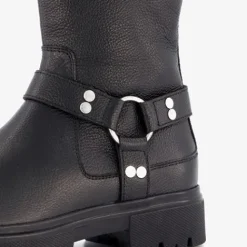 Groot Leren meisjes biker boots Discount