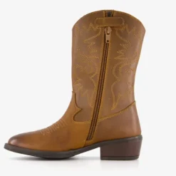 Groot Leren meisjes cowboylaarsjes cognac Discount