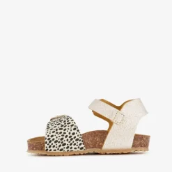 Groot Leren meisjes sandalen goud dierenprint Discount