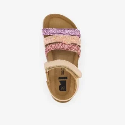 Groot Leren meisjes sandalen lichtroze Discount