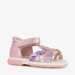 TwoDay Leren meisjes sandalen metallic roze Sale