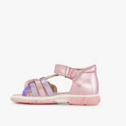 TwoDay Leren meisjes sandalen metallic roze Sale