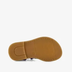 TwoDay Leren meisjes sandalen metallic paarse New