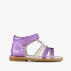 TwoDay Leren meisjes sandalen metallic paarse New