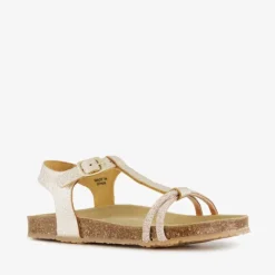 Groot Leren meisjes sandalen met glittersteentjes Discount