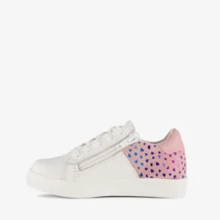 TwoDay Leren meisjes sneakers met hartjes